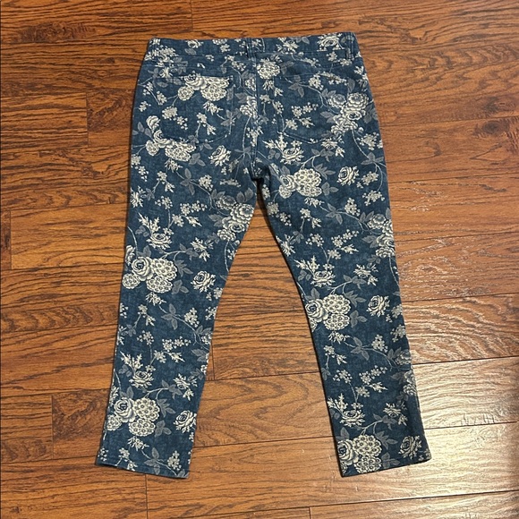 Lauren Ralph Lauren Blue Floral Women Jeans - Picture 3 of 3